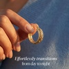 image:imageRossSimons 18kt Gold Over Sterling BeadedEdge Byzantine Hoop Earrings