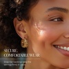 image:imageRossSimons 18kt Gold Over Sterling BeadedEdge Byzantine Hoop Earrings