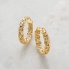 image:imageRossSimons 18kt Gold Over Sterling Medium Byzantine Hoop Earrings