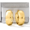 image:imageRossSimons 18kt Gold Over Sterling Wide Hoop Earrings