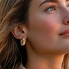 image:imageRossSimons 18kt Yellow Gold ByzantineLink Hoop Earrings