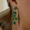 image:imageRossSimons 2268 ct tw Emerald Drop Earrings in 18kt Gold Over Sterling
