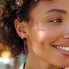 image:imageRossSimons 2450 ct tw Amethyst Drop Earrings in 18kt Gold Over Sterling