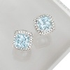 image:imageRossSimons 260 ct tw Aquamarine and 20 ct tw Diamond Earrings in 14kt White Gold