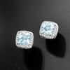 image:imageRossSimons 260 ct tw Aquamarine and 20 ct tw Diamond Earrings in 14kt White Gold