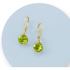 image:imageRossSimons 390 ct tw Peridot Drop Earrings in 14kt Yellow Gold