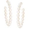image:imageRossSimons 67mm Cultured Pearl Hoop Earrings in Sterling Silver