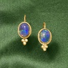image:imageRossSimons Blue Opal Triplet Drop Earrings in 14kt Yellow Gold