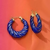 image:imageRossSimons Carved Gemstone Hoop Earrings with 14kt Yellow GoldLapis Lazuli