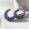 image:imageRossSimons Carved Gemstone Hoop Earrings with 14kt Yellow GoldLapis Lazuli