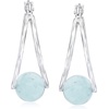 image:imageRossSimons Gemstone Double Hoop Earrings in Sterling Silver