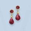 image:imageRossSimons Gemstone Drop Earring in 14kt Yellow GoldRuby