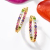 image:imageRossSimons Gemstone Hoop Earrings in Sterling Silver