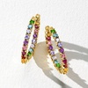 image:imageRossSimons Gemstone Hoop Earrings in Sterling Silver