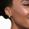 image:imageRossSimons Gemstone Huggie Hoop Earrings in SilverGarnet