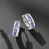 image:imageRossSimons Gemstone Huggie Hoop Earrings in SilverTanzanite