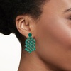 image:imageRossSimons Green Chalcedony Chandelier Drop Earrings in Sterling Silver