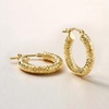image:imageRossSimons Italian 14kt Yellow Gold DiamondCut Hoop Earrings