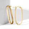 image:imageRossSimons Italian 14kt Yellow Gold Flat Oval Hoop Earrings