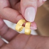 image:imageRossSimons Italian 14kt Yellow Gold Huggie Hoop Earrings