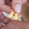 image:imageRossSimons Italian 14kt Yellow Gold Huggie Hoop Earrings