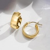 image:imageRossSimons Italian 14kt Yellow Gold Huggie Hoop Earrings