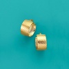 image:imageRossSimons Italian 14kt Yellow Gold Textured Huggie Hoop Earrings