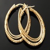 image:imageRossSimons Italian 14kt Yellow Gold Triple Hoop Earrings