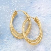 image:imageRossSimons Italian 14kt Yellow Gold Triple Hoop Earrings
