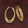 image:imageRossSimons Italian 14kt Yellow Gold Triple Hoop Earrings
