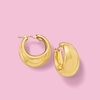 image:imageRossSimons Italian 18kt Gold Over Sterling Hoop Earrings