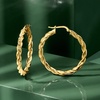 image:imageRossSimons Italian 18kt Gold Over Sterling Medium Twisted Hoop Earrings