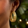 image:imageRossSimons Italian 18kt Gold Over Sterling Openwork Hoop Earrings