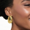 image:imageRossSimons Italian 18kt Gold Over Sterling Openwork Hoop Earrings