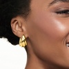 image:imageRossSimons Italian 18kt Gold Over Sterling Ribbed Twist Hoop Earrings