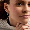 image:imageRossSimons Italian 18kt Gold Over Sterling Twisted Huggie Hoop Earrings