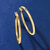 image:imageRossSimons Italian 2mm 18kt Yellow Gold Hoop Earrings