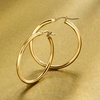 image:imageRossSimons Italian 2mm 18kt Yellow Gold Hoop Earrings