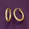 image:imageRossSimons Italian 3mm 18kt Yellow Gold Hoop Earrings