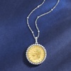 image:imageRossSimons Italian Genuine 20Lira Coin Pendant Necklace in Sterling Silver 18 inches