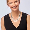 image:imageRossSimons Italian Sterling Silver Layered Herringbone Necklace 18 inches
