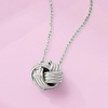 image:imageRossSimons Italian Sterling Silver Love Knot Pendant Necklace 18 inches