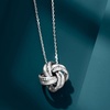 image:imageRossSimons Italian Sterling Silver Love Knot Pendant NecklaceNo Gemstone