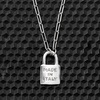 image:imageRossSimons Italian Sterling Silver Made in Italy Lock Paper Clip Link NecklaceNo Gemstone