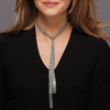 image:imageRossSimons Italian Sterling Silver Mesh Tie Necklace 32 inches