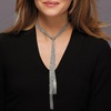 image:imageRossSimons Italian Sterling Silver Mesh Tie Necklace 32 inches