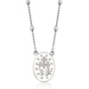 image:imageRossSimons Italian Sterling Silver Miraculous Medal Bead Station NecklaceNo Gemstone