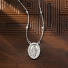 image:imageRossSimons Italian Sterling Silver Miraculous Medal Bead Station NecklaceNo Gemstone