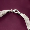 image:imageRossSimons Italian Sterling Silver MultiStrand Mesh NecklaceNo Gemstone
