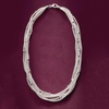 image:imageRossSimons Italian Sterling Silver MultiStrand Mesh NecklaceNo Gemstone